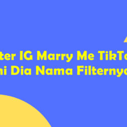 Filter IG Marry Me TikTok, Ini Dia Nama Filternya!